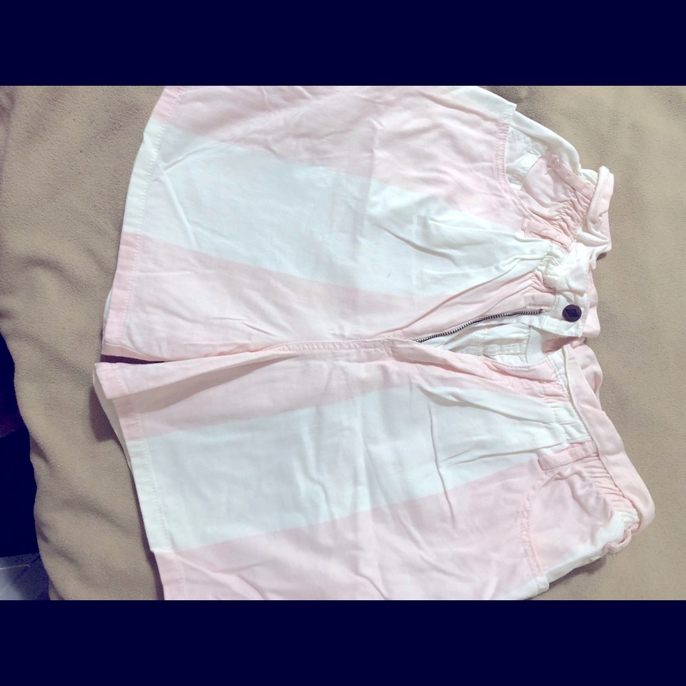 Light pink and white shorts
